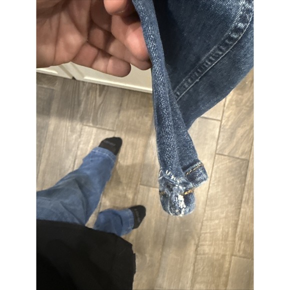 Wrangler Retro Jeans Mens 32x34 Blue Slim Straight Cut Western Denim Rodeo - Picture 5 of 5